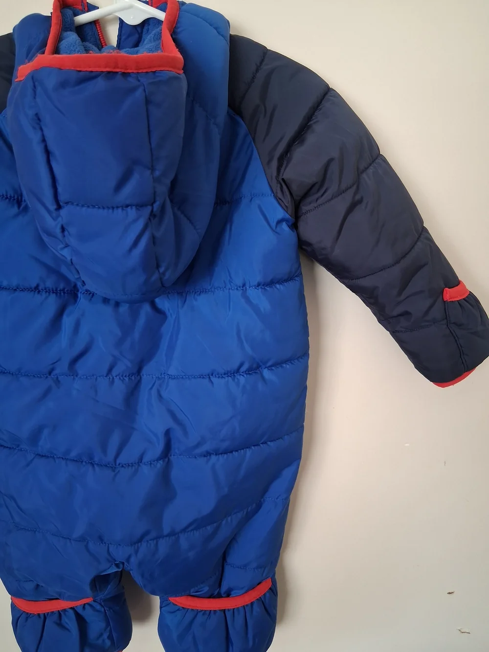 Nike Kids Blue and Navy Insulated One-Piece Snowsuit